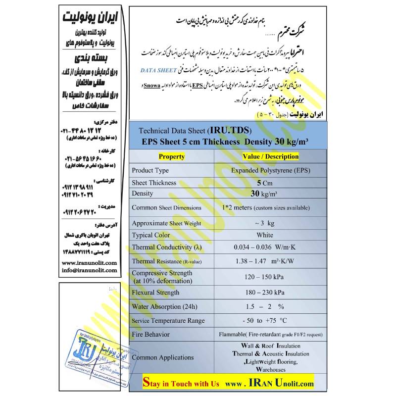 یونولیت ورقی