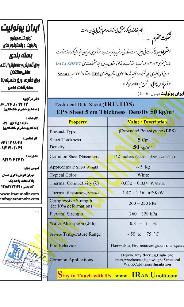 یونولیت ورقی