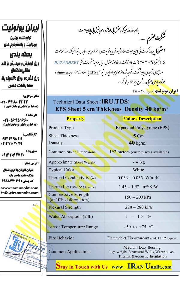 یونولیت ورقی